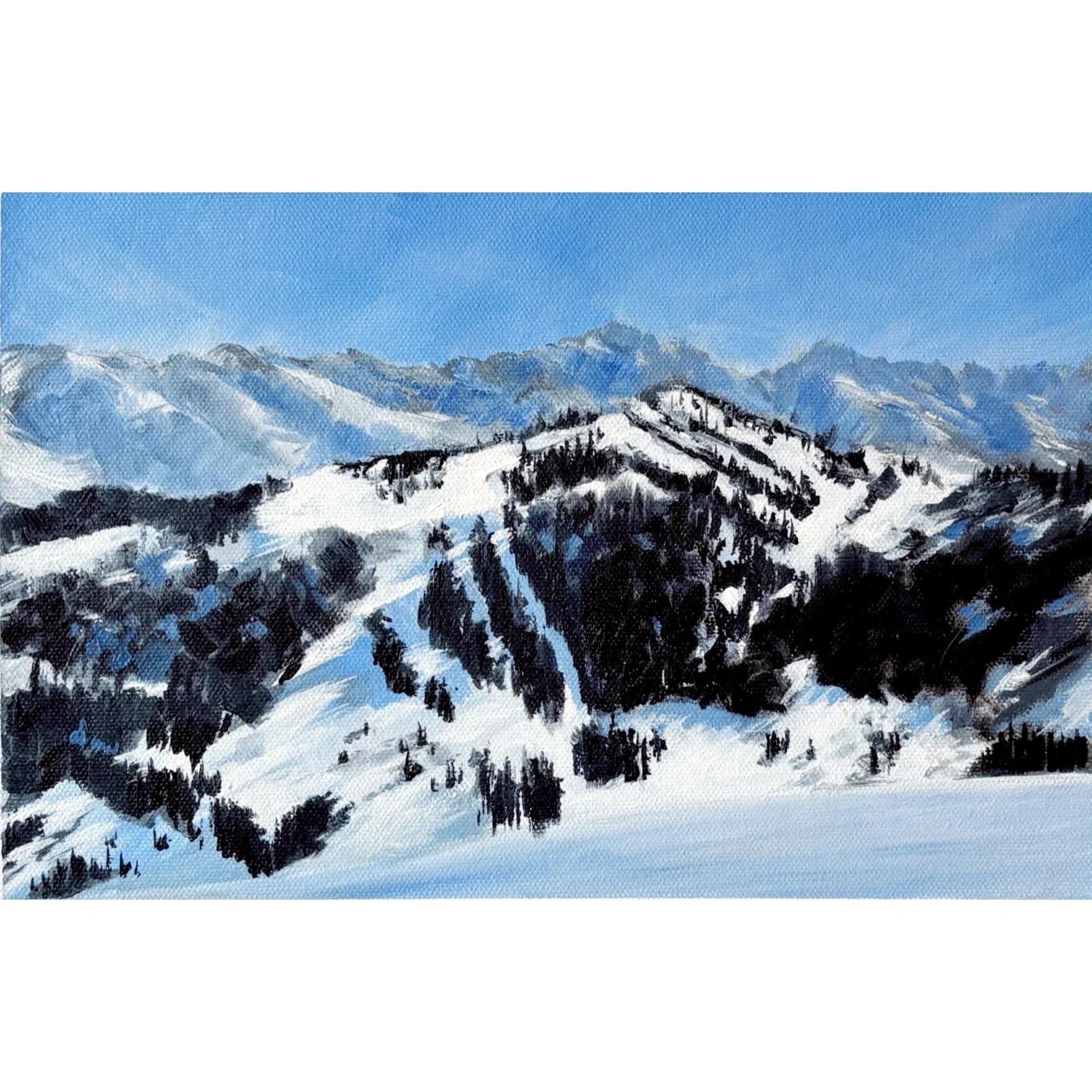 The day when everything felt right in the world; oil painting by